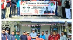 Semarak Kemerdekaan, Pemkab Kepulauan Meranti Merahkan Jalan Melalui ‘Gerakan Pembagian Bendera Merah Putih Tahun 2026’