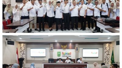 Sekda Sudandri Pimpin Evaluasi Ranperda Pertanggung Jawaban APBD 2025 di BPKAD Riau