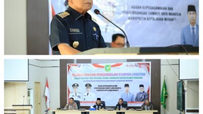Isi Kekosongan Nomenklatur Baru, Bupati Asmar Lantik 42 Pejabat Pemkab Kepulauan Meranti