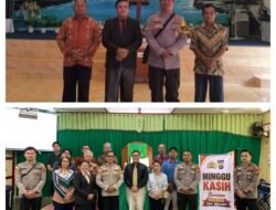 Minggu Kasih Polres Meranti Sasar 8 Gereja, Sampaikan Pesan Kamtibmas, Karhutla dan Pilkades