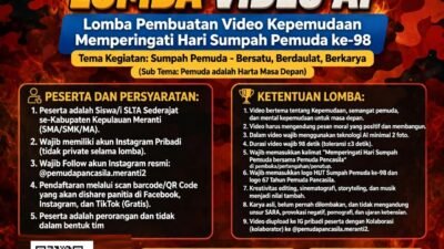 Asah Kreativitas Digital, MPC Pemuda Pancasila Meranti Gelar Lomba Video AI 98 Detik, Hadiah Jutaan Rupiah Menanti!
