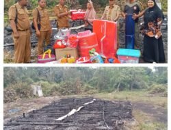 Camat Hermansyah Gerak Cepat Dampingi Korban Kebakaran di Batang Meranti, Apresiasi Bantuan Bupati melalui Dinsos