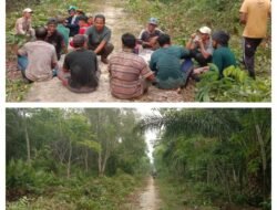 Mastowi dan Darwis Gerakkan Semangat Gotong Royong, Pemdes Sungai Anak Kamal Rawat Kebersamaan Warga