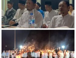 Semarak Hari Santri Nasional 2026, Mastowi Apresiasi Semangat Santri Sungai Anak Kamal dalam Pawai Obor dan Upacara Khidmat